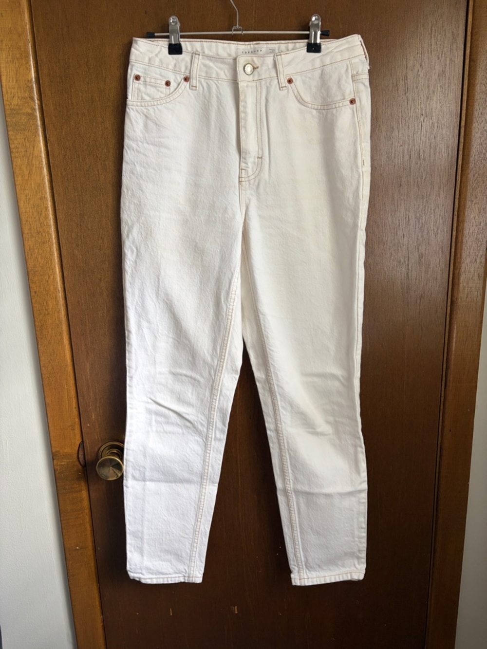 Topshop White Denim Pants